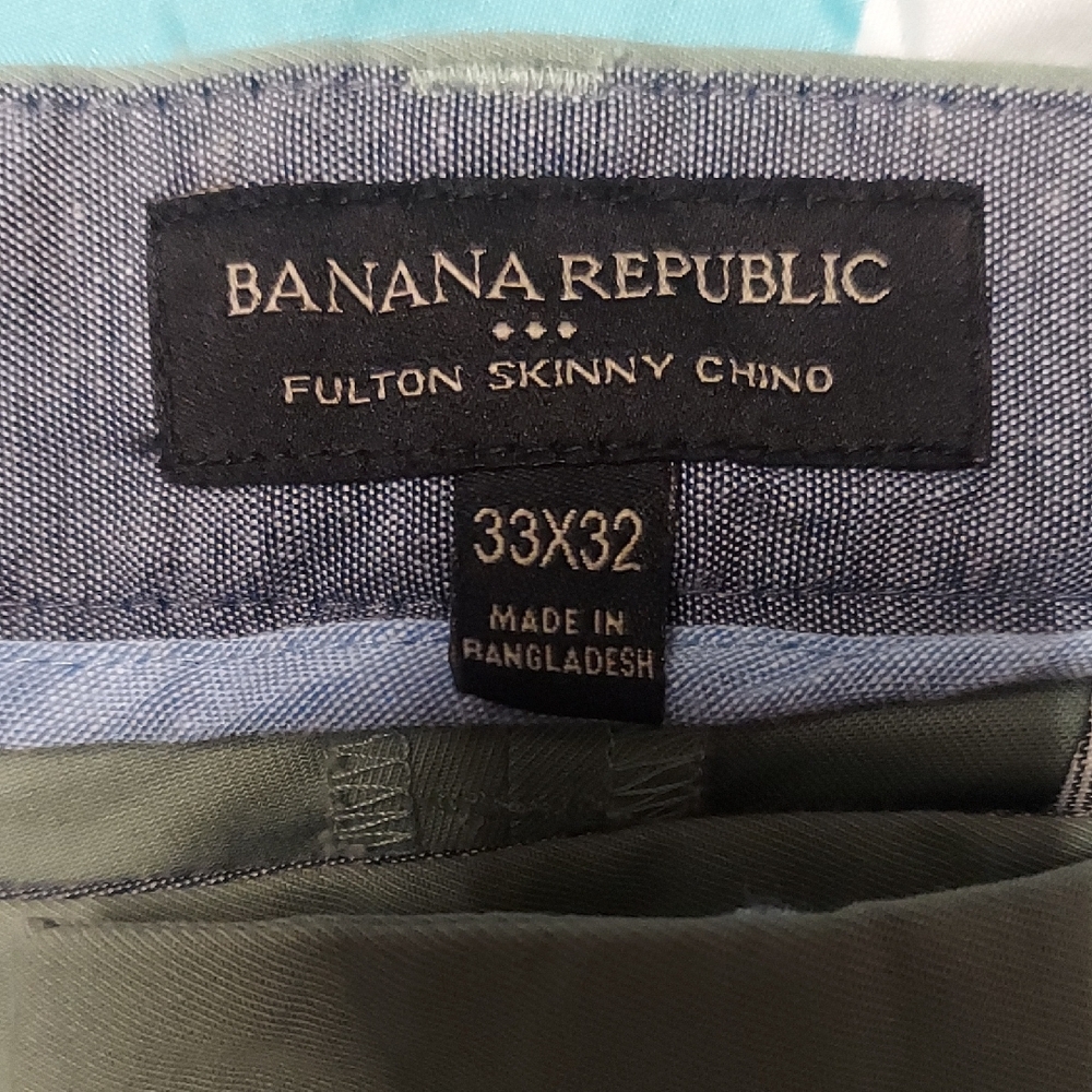 Banana Republic Olive Fulton Skinny Chino